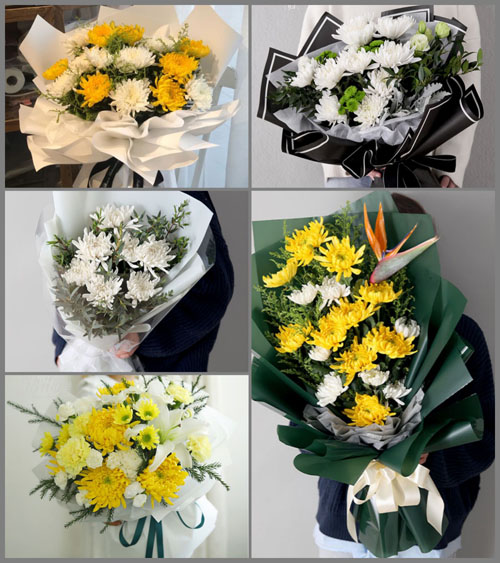 贵州毕节市大方县黄泥乡白事花束代送
